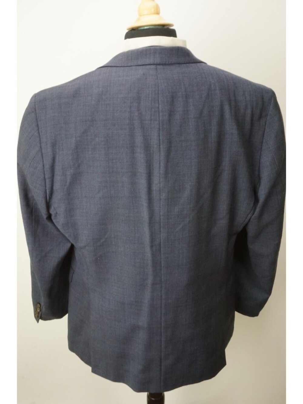 Lauren Ralph Lauren Slim Fit Blue Plaid Wool 3 Pc Suit Jacket Pants Vest Sz 44R - Picture 9 of 12